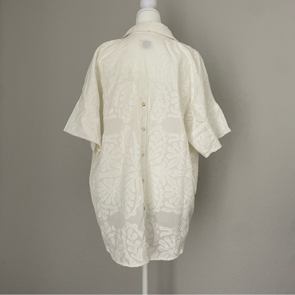 ⚡️SOLD⚡️Anthropologie White Blouse - Picture 1 of 6